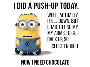 pushups chocolate